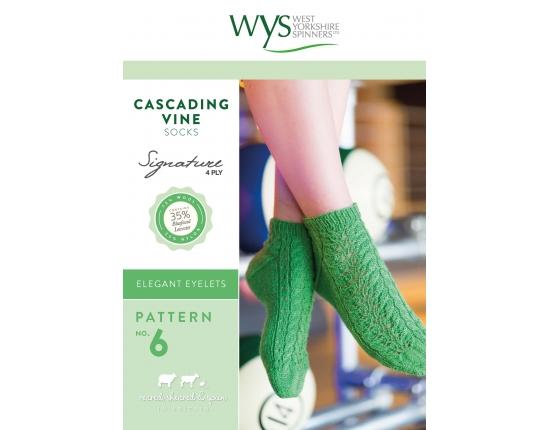 WYS Cascading Vine Socks - Pattern Only