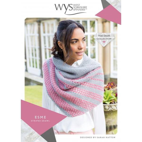 WYS Esme Striped Shawl - Pattern Only