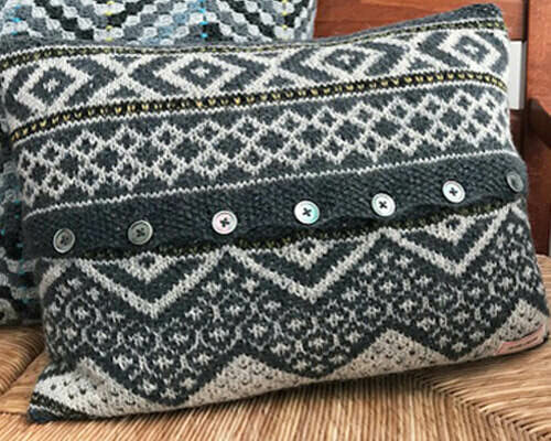 Streymoy Knitted Cushion Cover - Pattern