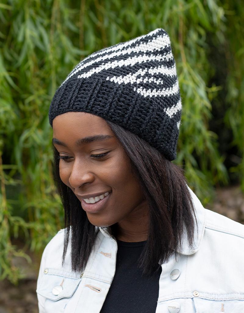 Crochet Zebra Hat - Kit