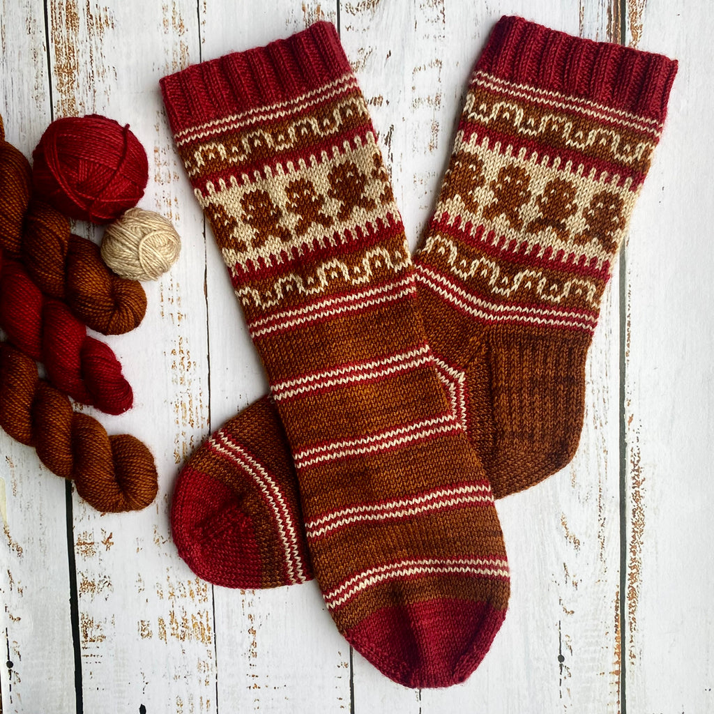 I'm the Gingerbread Man Socks - Printed Pattern
