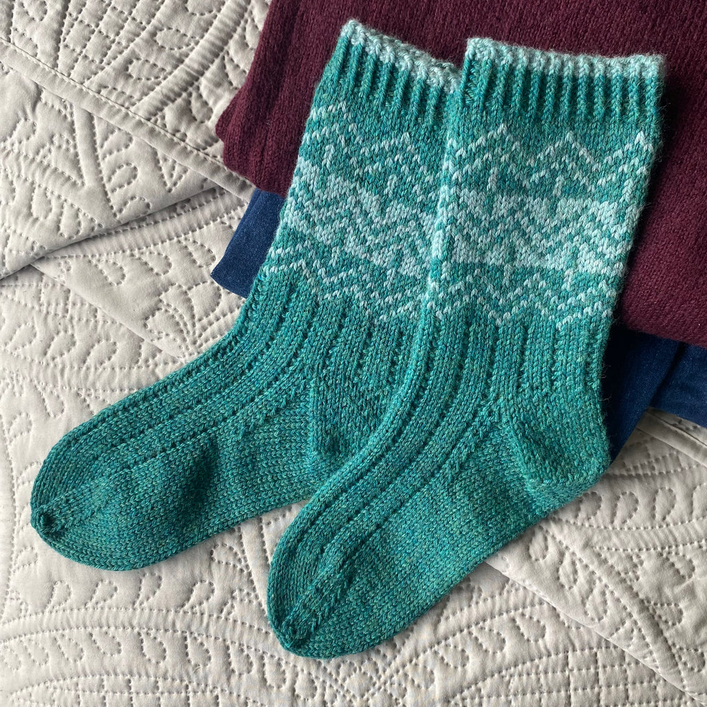 Hills of Donegal Socks - Printed Pattern