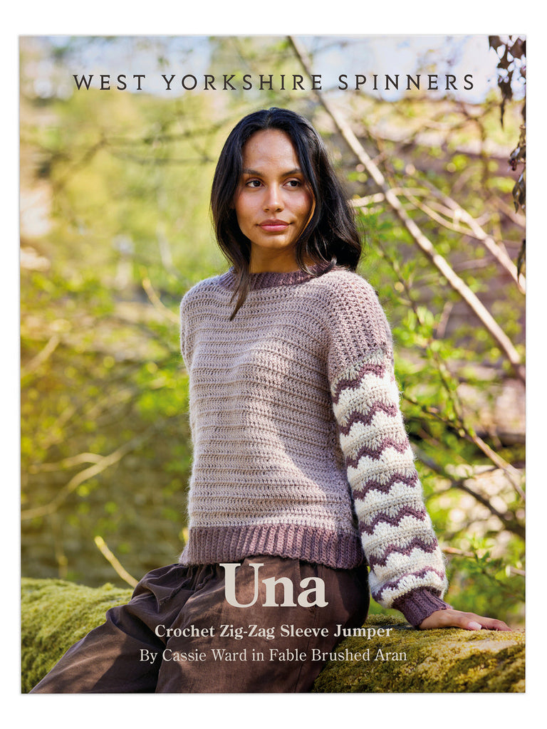WYS Una Crochet Zig-Zag Sleeve Jumper - Pattern Only