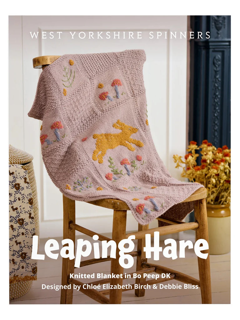 WYS Leaping Hare Knitted Blanket - Pattern Only