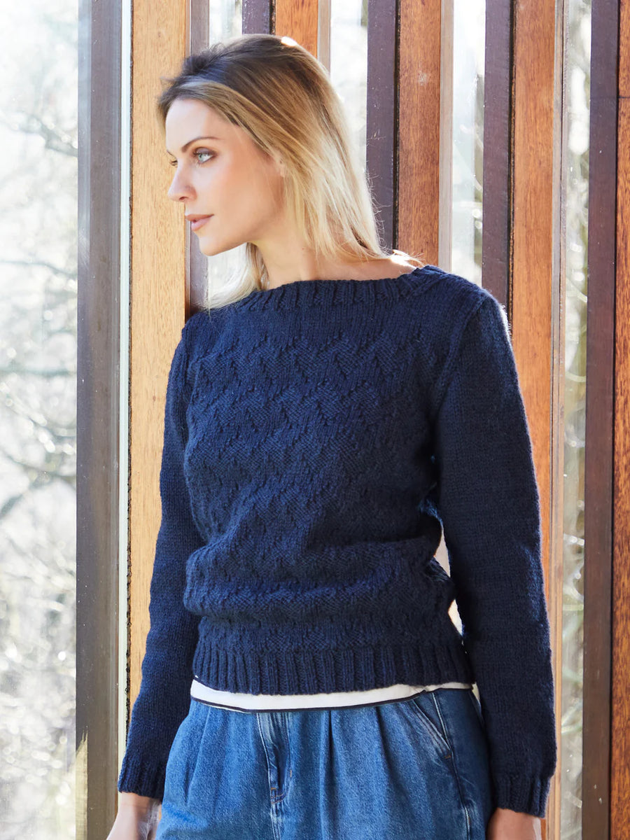WYS Joan Chevron Jumper - Pattern Only – FolkloreYarns