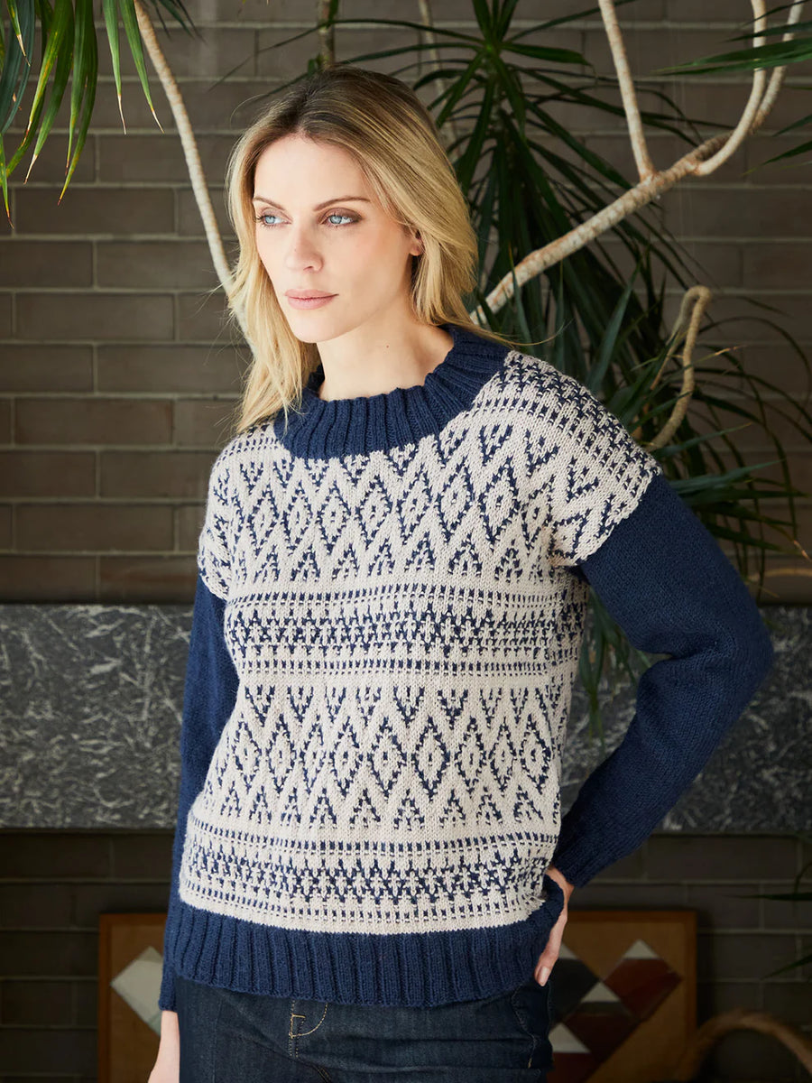 WYS Eva Pip Stitch Jumper - Pattern Only – FolkloreYarns
