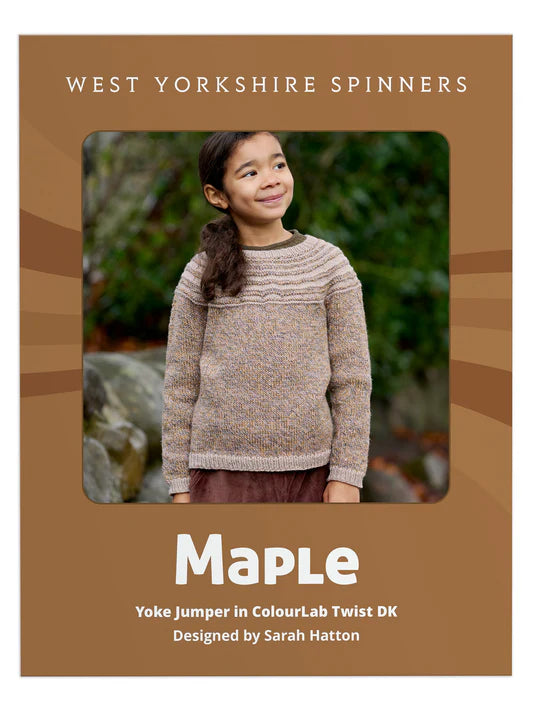 WYS Maple, Kids Yoke Jumper - Pattern Only