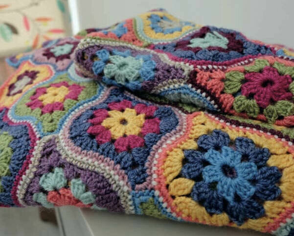 Mystical Lanterns Crochet Blanket