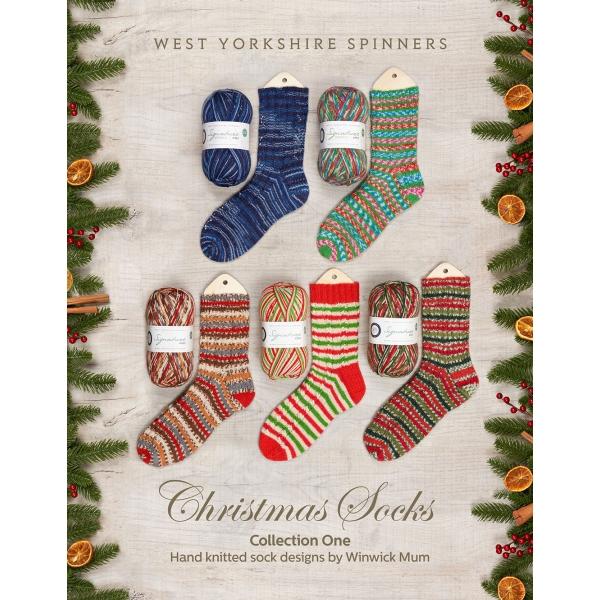 WYS Christmas Socks - Collection One Hand Knitted Sock Designs by Winwick Mum