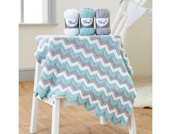 WYS BoPeep Chevron Knitted Blanket - Pattern Only